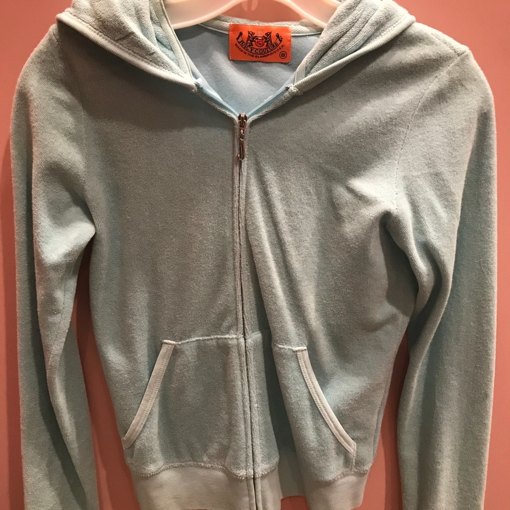 JUICY COUTURE Terry Cloth Zip-Up Hoodie